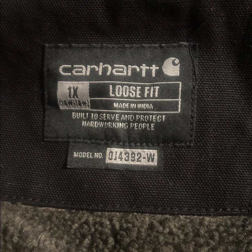 CARHARTT Women’s Washed Duck Sherpa Lined Hooded Jacket OJ4392-W NWT! - Picture 5 of 5